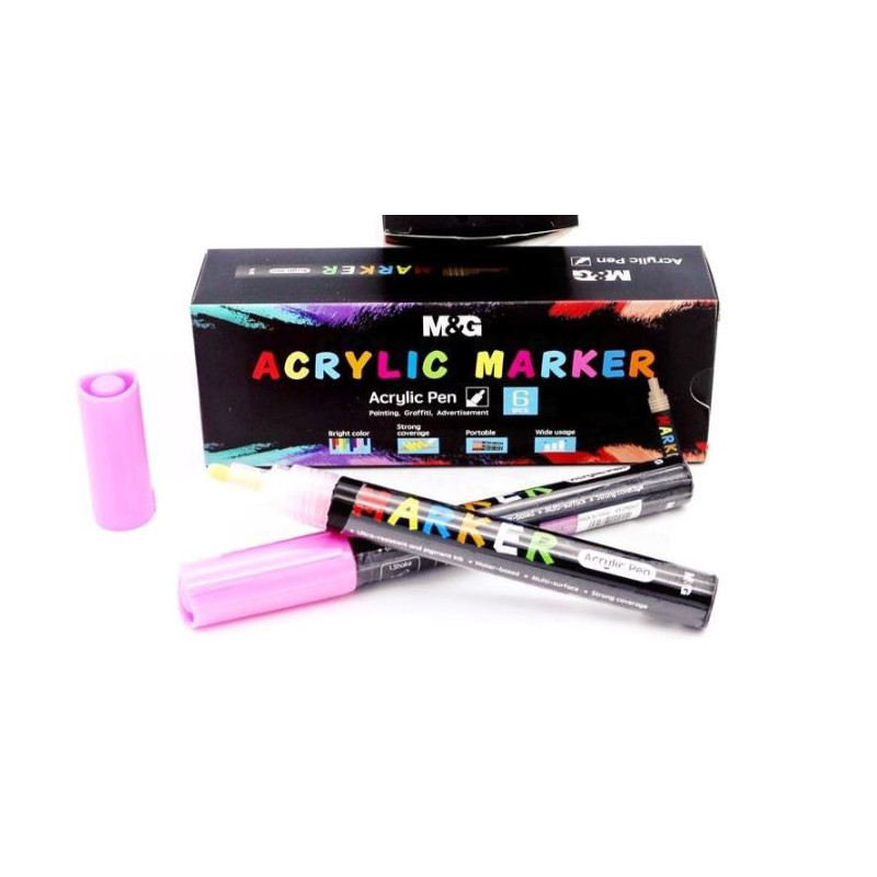 FEUTRE PEINTURE ACRYLIQUE ROSE 8 S210