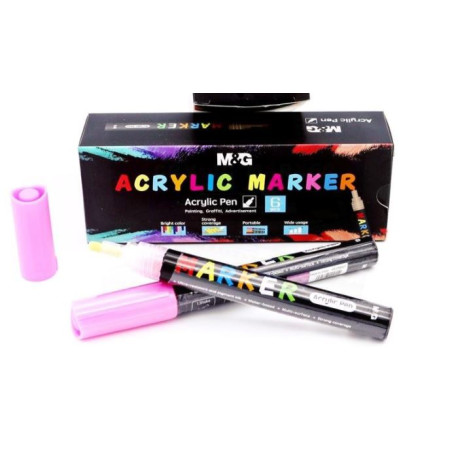 FEUTRE PEINTURE ACRYLIQUE ROSE 8 S210