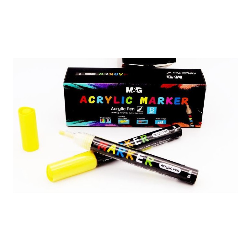 FEUTRE PEINTURE ACRYLIQUE JAUNE 5 S400