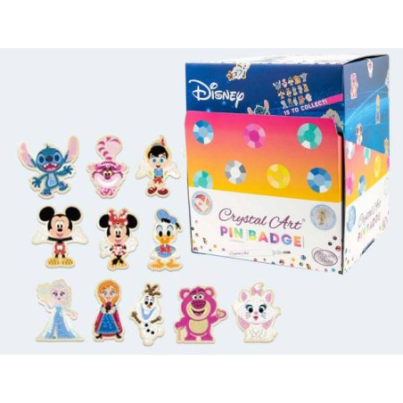 BOITE BLIND BAG CRYSTAL ART PIN BADGE FIGURINE DISNEY SOUS LICENCE