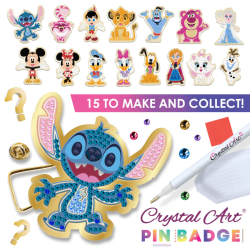 BOITE BLIND BAG CRYSTAL ART PIN BADGE FIGURINE DISNEY SOUS LICENCE