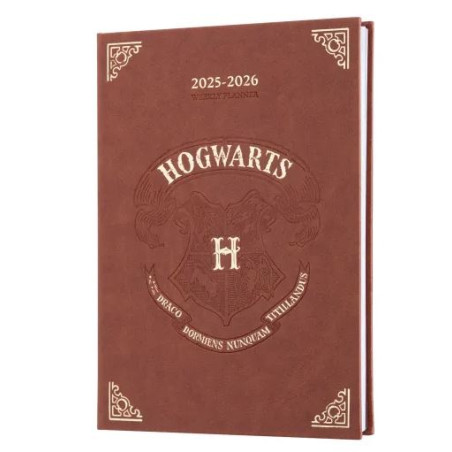 AGENDA SCOLAIRE 2025/2026 SEMAINIER A5 17 MOIS HARRY POTTER