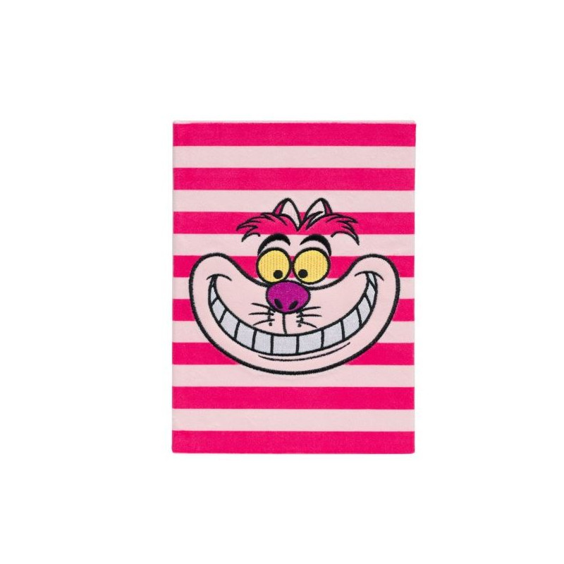 CAHIER PREMIUM A5 COUVERTURE EN PELUCHE DISNEY ALICE AU PAYS DES MERVEILLES CHAT CHESHIRE