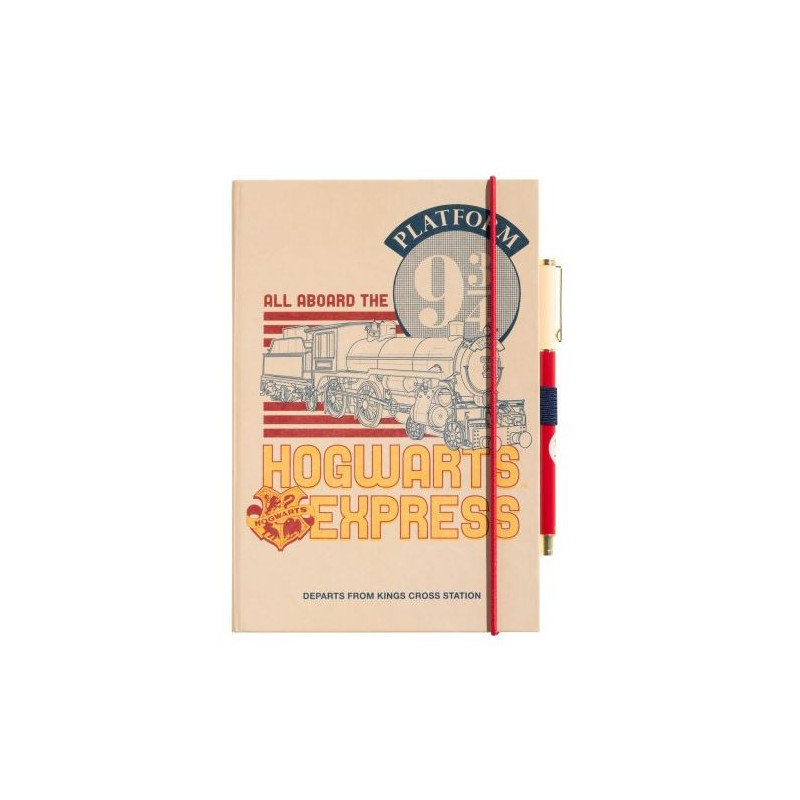 CARNET PREMIUM A5 AVEC STYLO HARRY POTTER QUAI 9 3/4