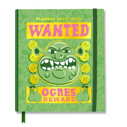 AGENDA SCOLAIRE 2025/2026 JOURNALIER M RELIURE COLLÉE 11 MOIS SHREK