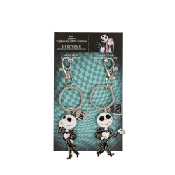 Set de 2 Porte-Clés BFF L'ETRANGE NOEL de Mr JACK -  Disney
