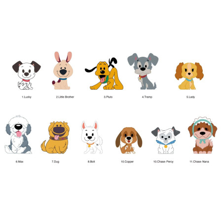 BLIND BAG PORTE CLES DISNEY DOGS SERIE 1