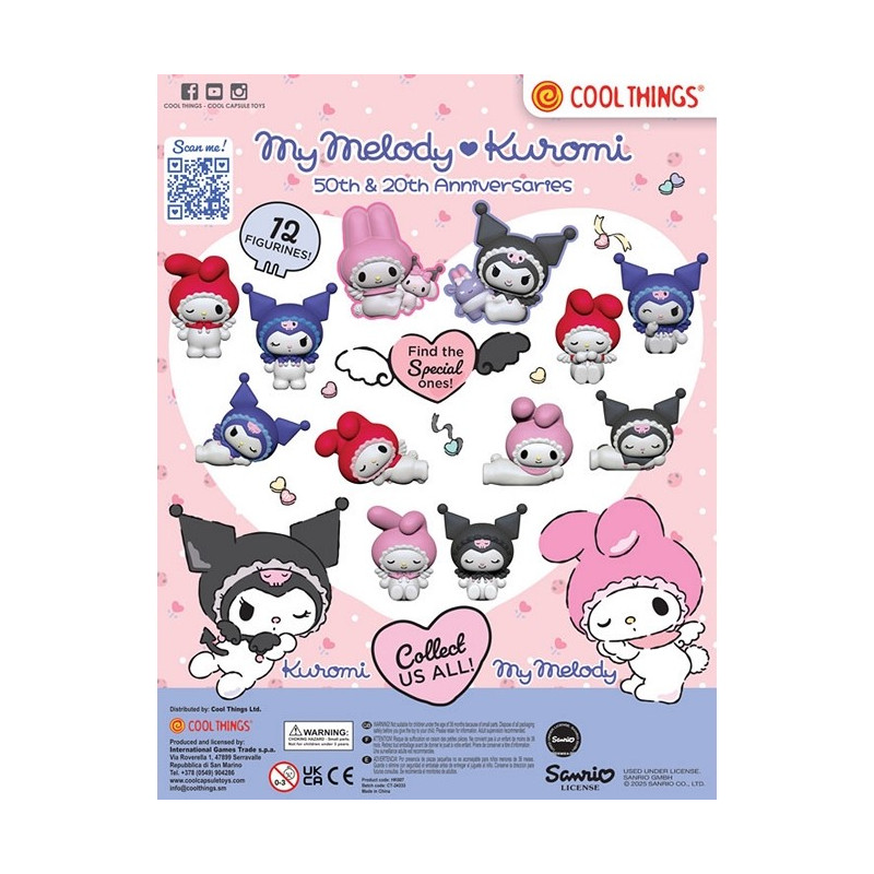 BLIND BAG CAPSULE FIGURINE KUROMY AND MY MELODY - HELLO KITTY
