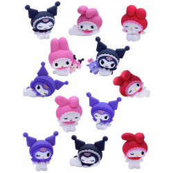 BLIND BAG CAPSULE FIGURINE KUROMY AND MY MELODY - HELLO KITTY