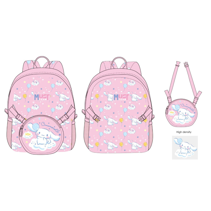 CINNAMOROLL - Must - Sac à dos + un mini sac détachable