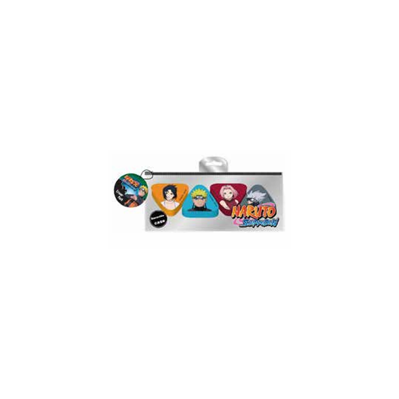 Set de 4 gommes personnages de Naruto