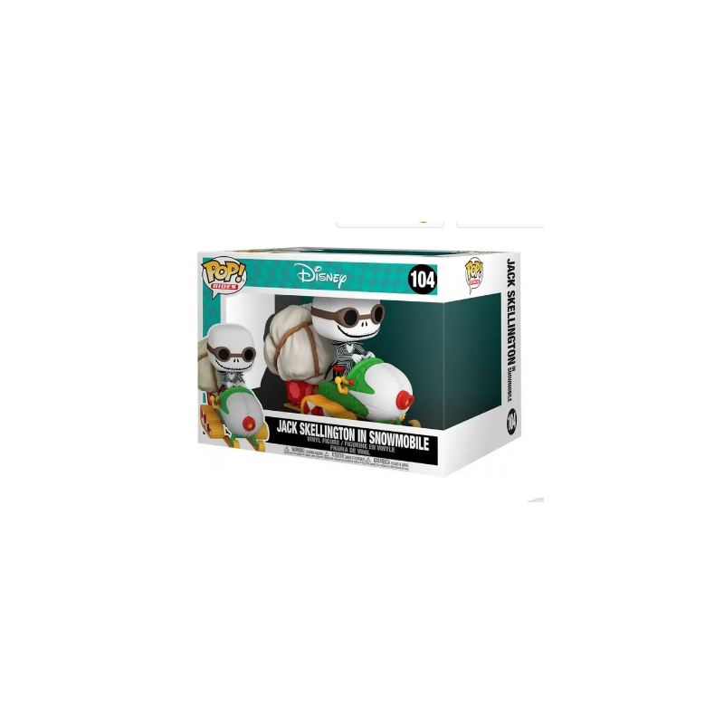 Figurine Pop Ride Super DLX n°104 - Jack avec lunettes et motoneige - Disney