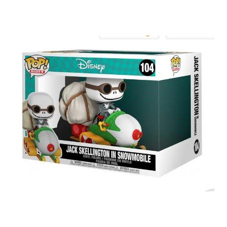 Figurine Pop Ride Super DLX n°104 - Jack avec lunettes et motoneige - Disney