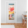 Poster de porte japon Stitch & Angel - Disney 53x158 cm