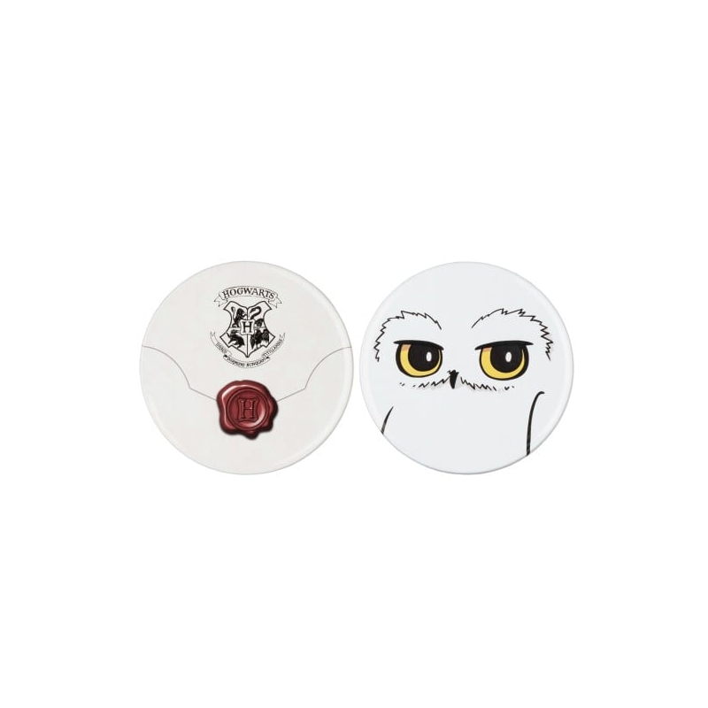 Set de 2 sous-verres - Hedwige - Harry Potter