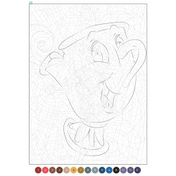 COLORIAGE - Grand Bloc Disney Trompe-l'oeil cahier