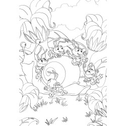 Coloriage bloc bébé animaux disney cahier