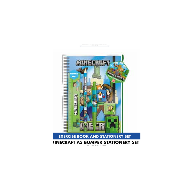 Set de papeterie A5 - Minecraft