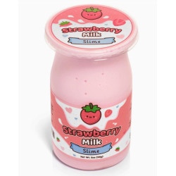Slime effet lait à la fraise