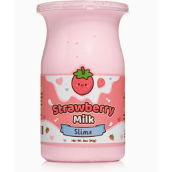 Slime effet lait à la fraise