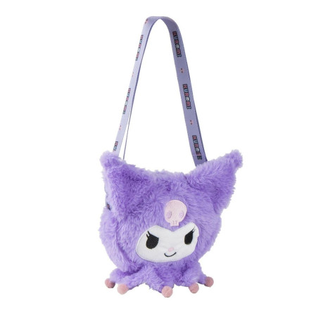 KUROMI - Head - Sac à Bandoulière Peluche - 17x14x4cm