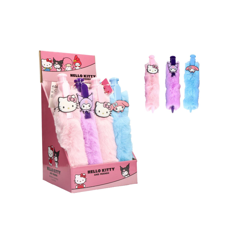 HELLO KITTY & Friends - BLIND BOX Grands Stylos Fluffy
