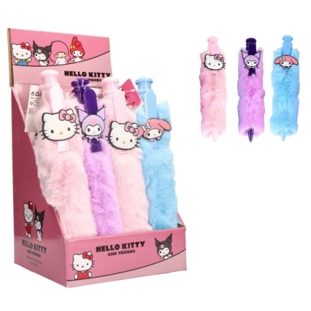 HELLO KITTY & Friends - BLIND BOX Grands Stylos Fluffy
