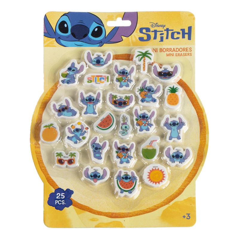 STITCH - Summer - Pack de 25 Gommes disney