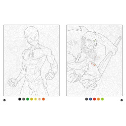 SPIDER-MAN - Coloriages magiques - Trompe-l'oeil (7+) - Héros contre Vilains - MARVEL
