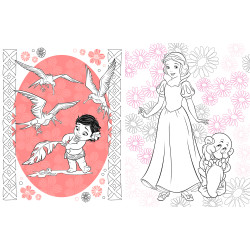 coloriage DISNEY PRINCESSES - Coloriages Géants - Je Colorie les Princesses