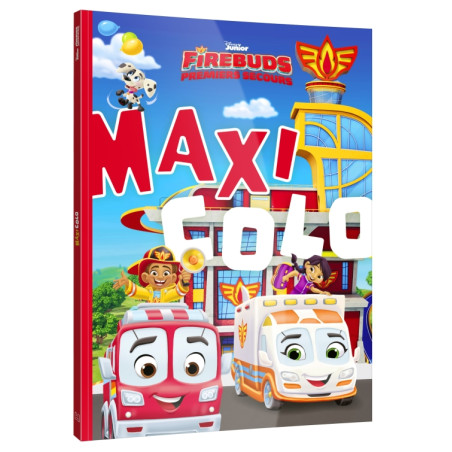 coloriage FIREBUDS : PREMIERS SECOURS - Maxi Colo - Disney Junior