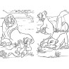 coloriage LE ROI LION - Maxi Colo - Disney