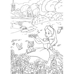 coloriage printemps disney