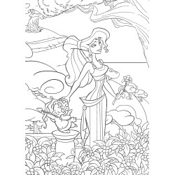 coloriage printemps disney