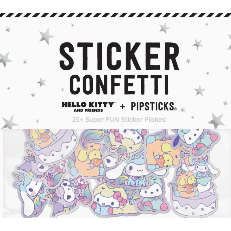 Set d'autocollants Hello Kitty thème Licorne