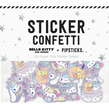Set d'autocollants Hello Kitty thème Licorne