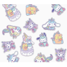 Set d'autocollants Hello Kitty thème Licorne