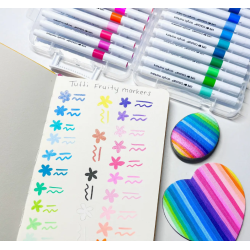 LOT DE 24 FEUTRES ACRYLIQUE TUTTI FRUITY