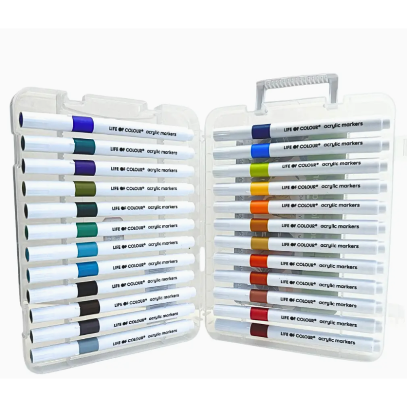 LOT DE 24 FEUTRES ACRYLIQUE TUTTI FRUITY