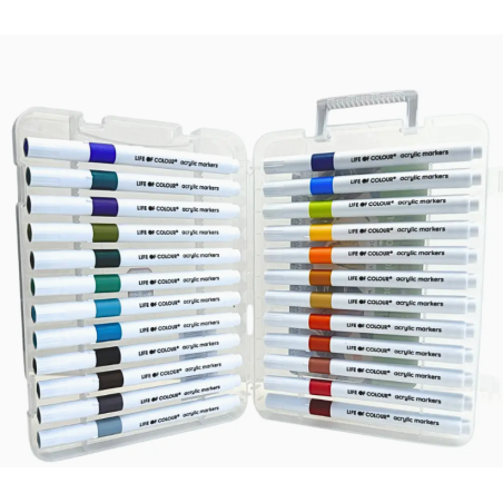 LOT DE 24 FEUTRES ACRYLIQUE TUTTI FRUITY