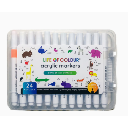 LOT DE 24 FEUTRES ACRYLIQUE