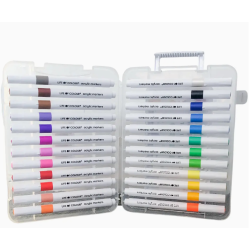 LOT DE 24 FEUTRES ACRYLIQUE