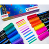 LOT DE 12 FEUTRES ACRYLIQUES VIVID BRUSH