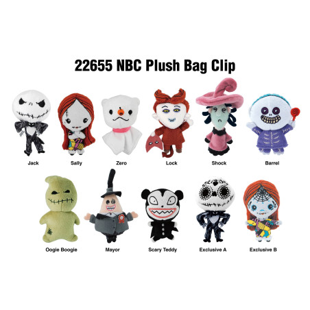 BLIND BOX L'ETRANGE NOEL DE MONSIEUR JACK - Plush Bag Clip disney