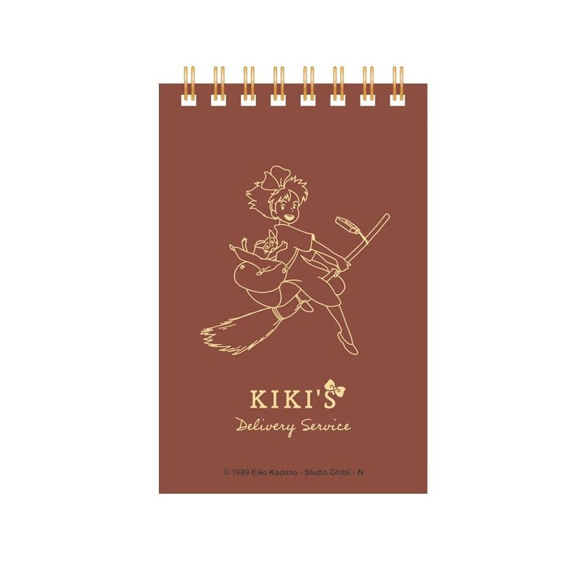 Carnet à Spirales Gauffré Kiki sur balai - KIKI LA PETITE SORICERE