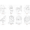 Coloriage Points à relier Grands classiques disney