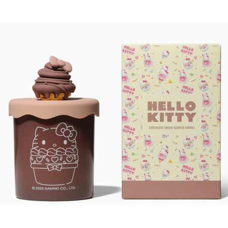 Bougie parfumée à la crème au chocolat Hello Kitty