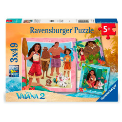 Puzzle Vaiana 2 Disney 3x49pcs