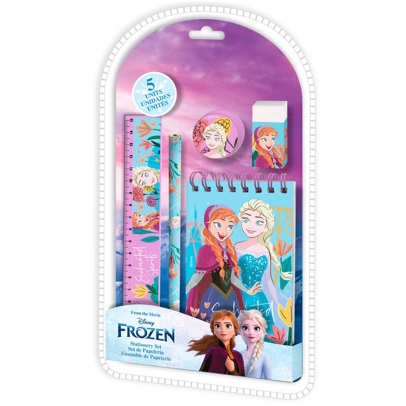 Set de papeterie La reine des neiges Disney 5 pièces
