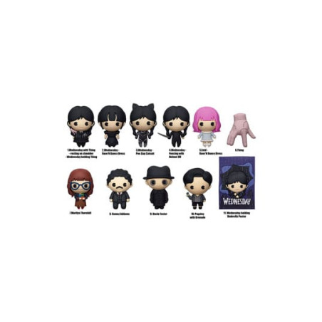 Blind Bag 3D Foam Bag Clip MERCREDI ADAMS